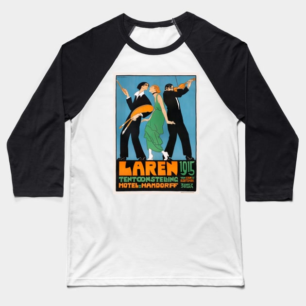 Netherlands Vintage Advertising Poster Laren 1915 Baseball T-Shirt by vintagetreasure